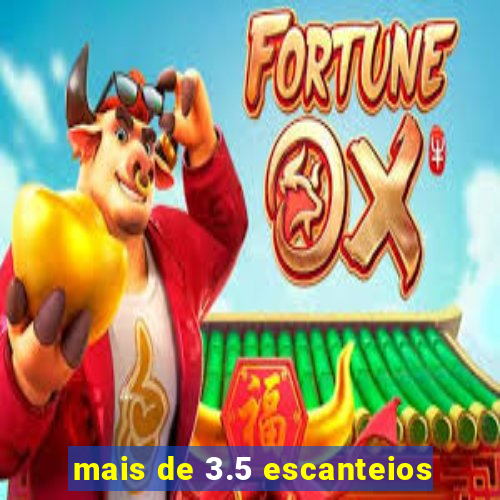 mais de 3.5 escanteios